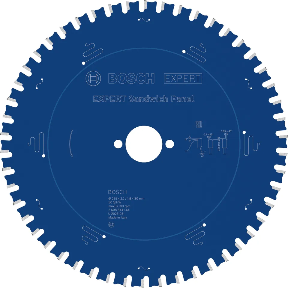 Bosch Expert Sandwich Panel 235 mm lame scie circulaire 50 dents