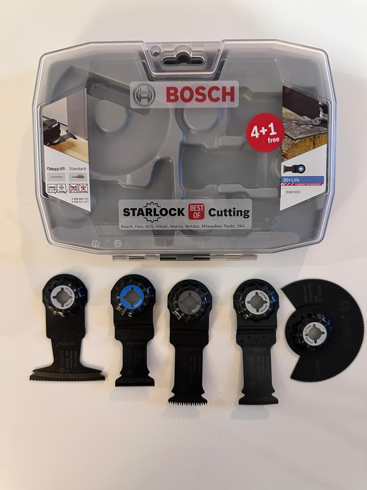 Bosch Starlock coffret 5 lames plongeantes carbure bois métal
