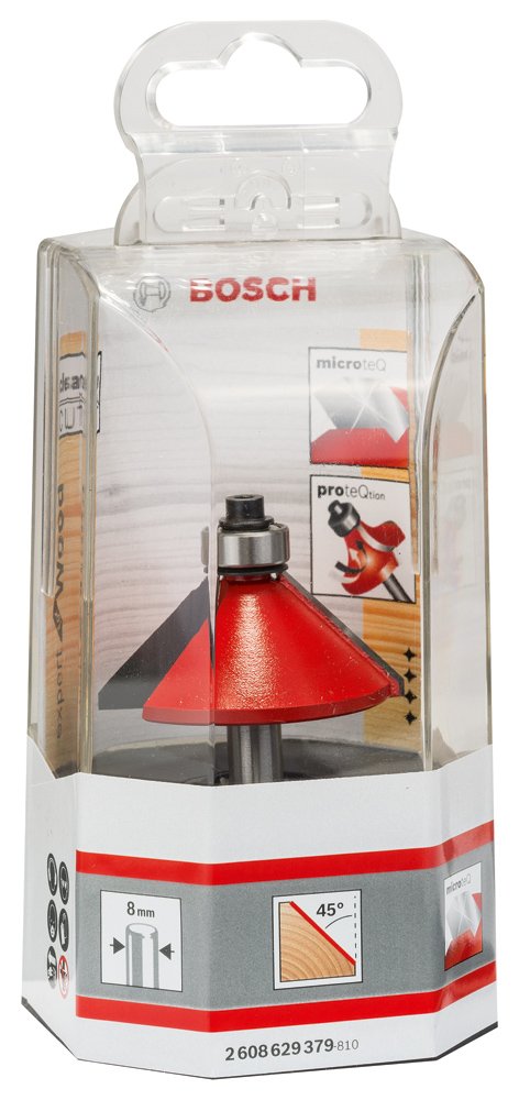 Bosch Fraise à chanfreiner V 8mm 44mm bois carbure