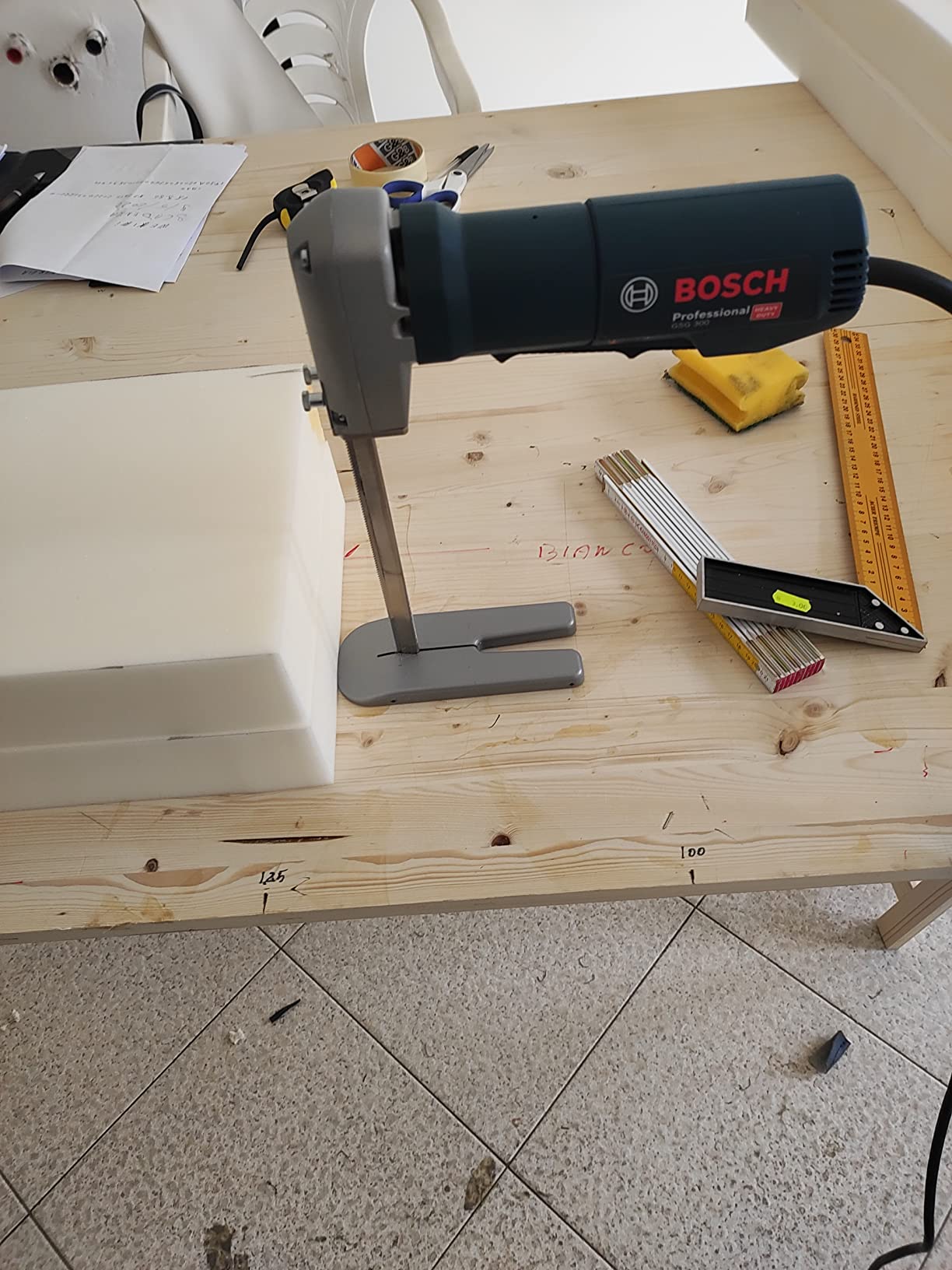 Bosch Lames de scie guidage lame 130 mm scie mousse GSG 300