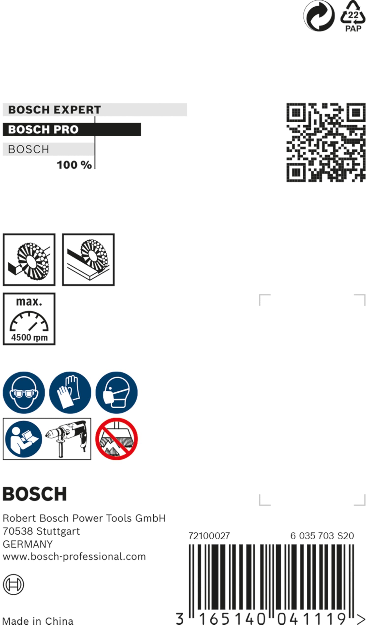 Bosch PRO Steel brosse circulaire 75x0,2 mm acier