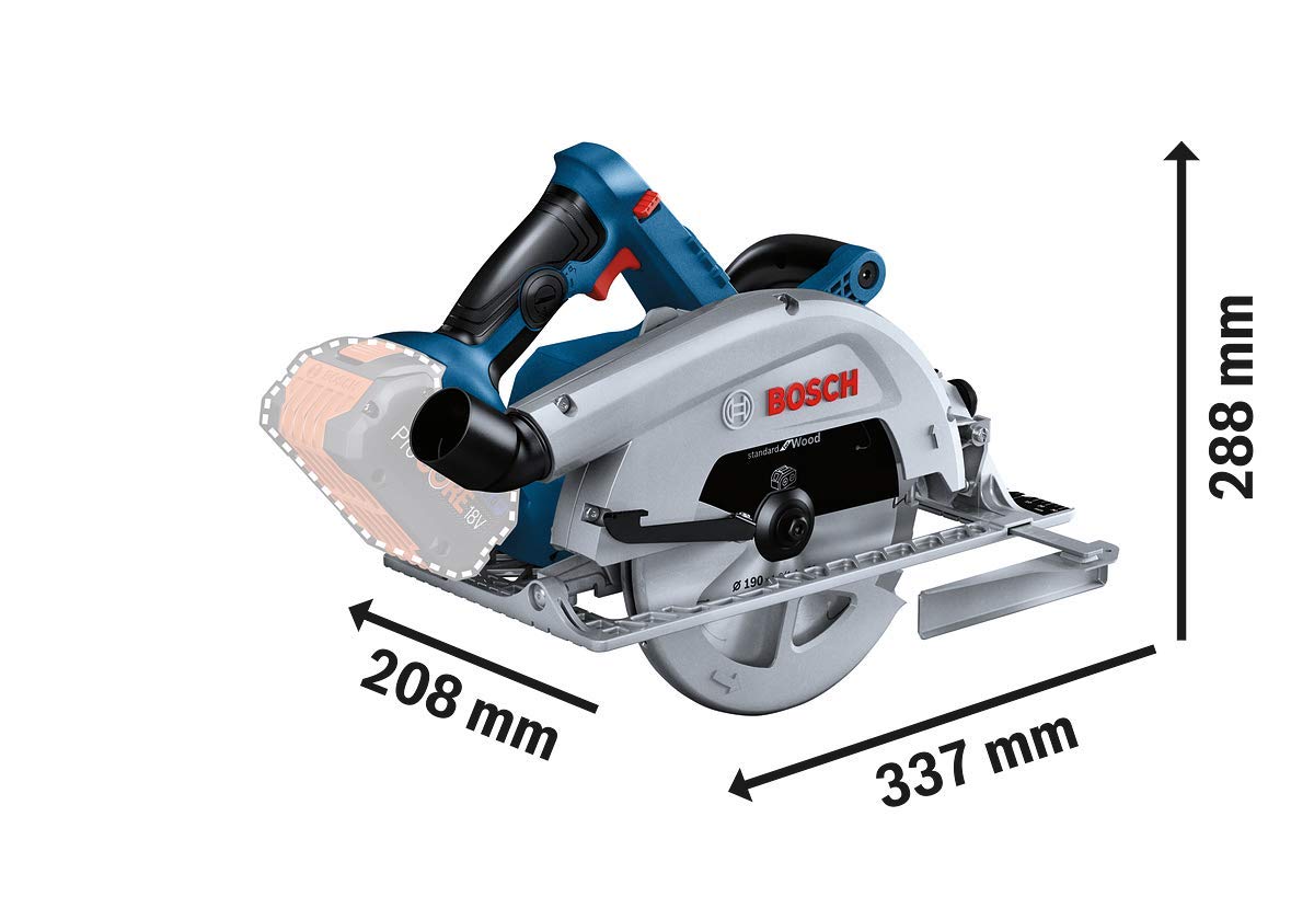 Bosch GKS 18V-68 C scie circulaire sans-fil 2x5,5Ah 190mm