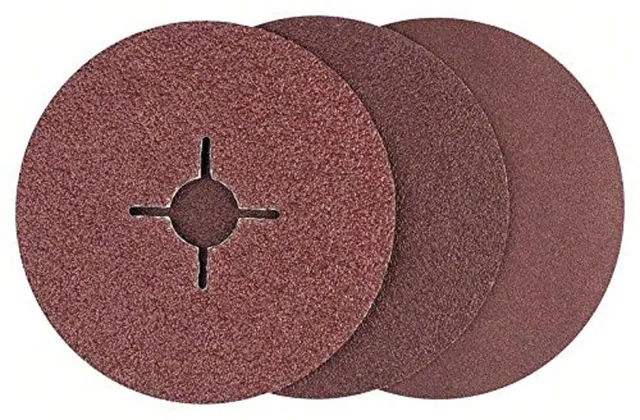 Bosch disques abrasifs 125 mm x12 grains 36/60/100 métal