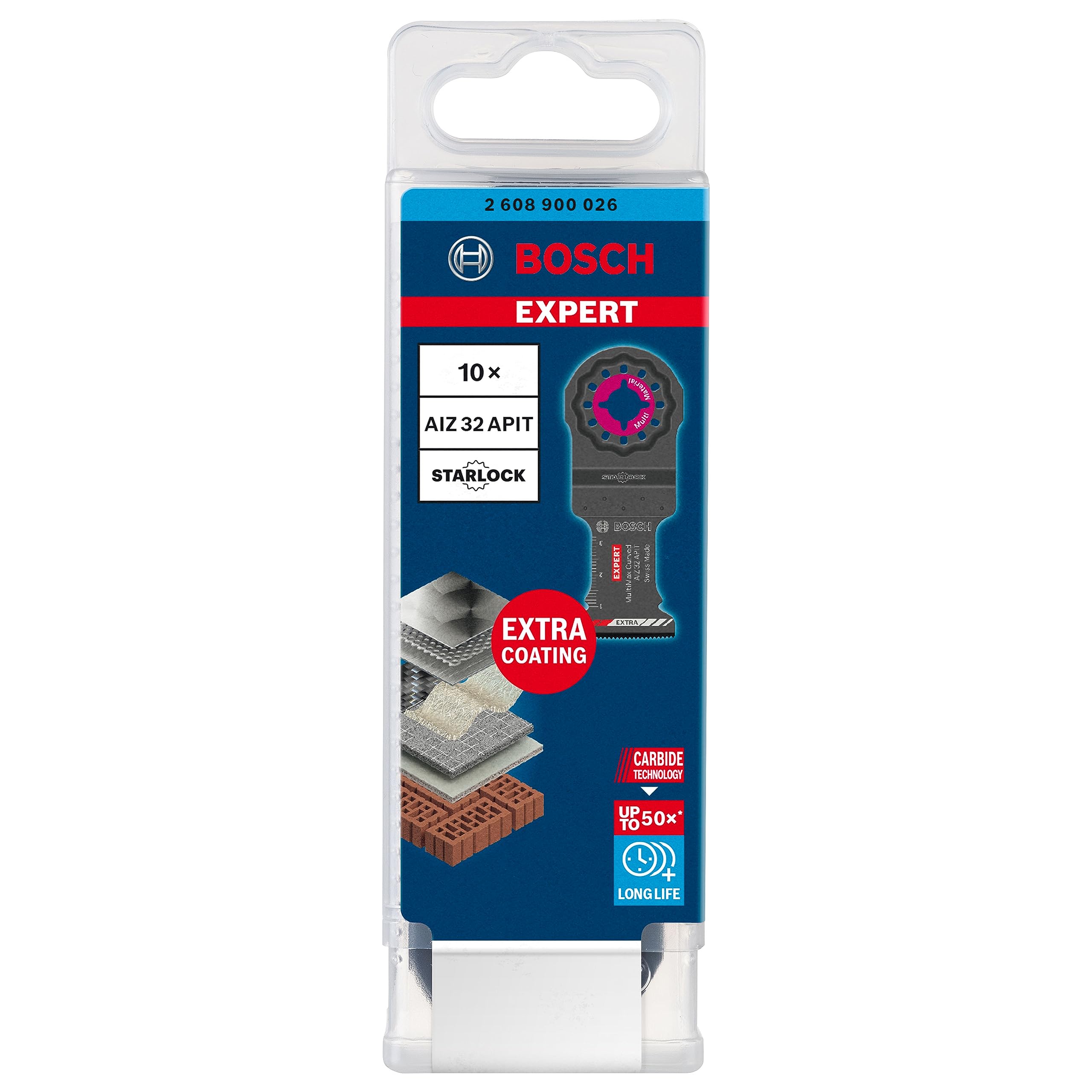 Bosch AIZ 32 APIT lame multifonction 32 mm carbure 5 pièces