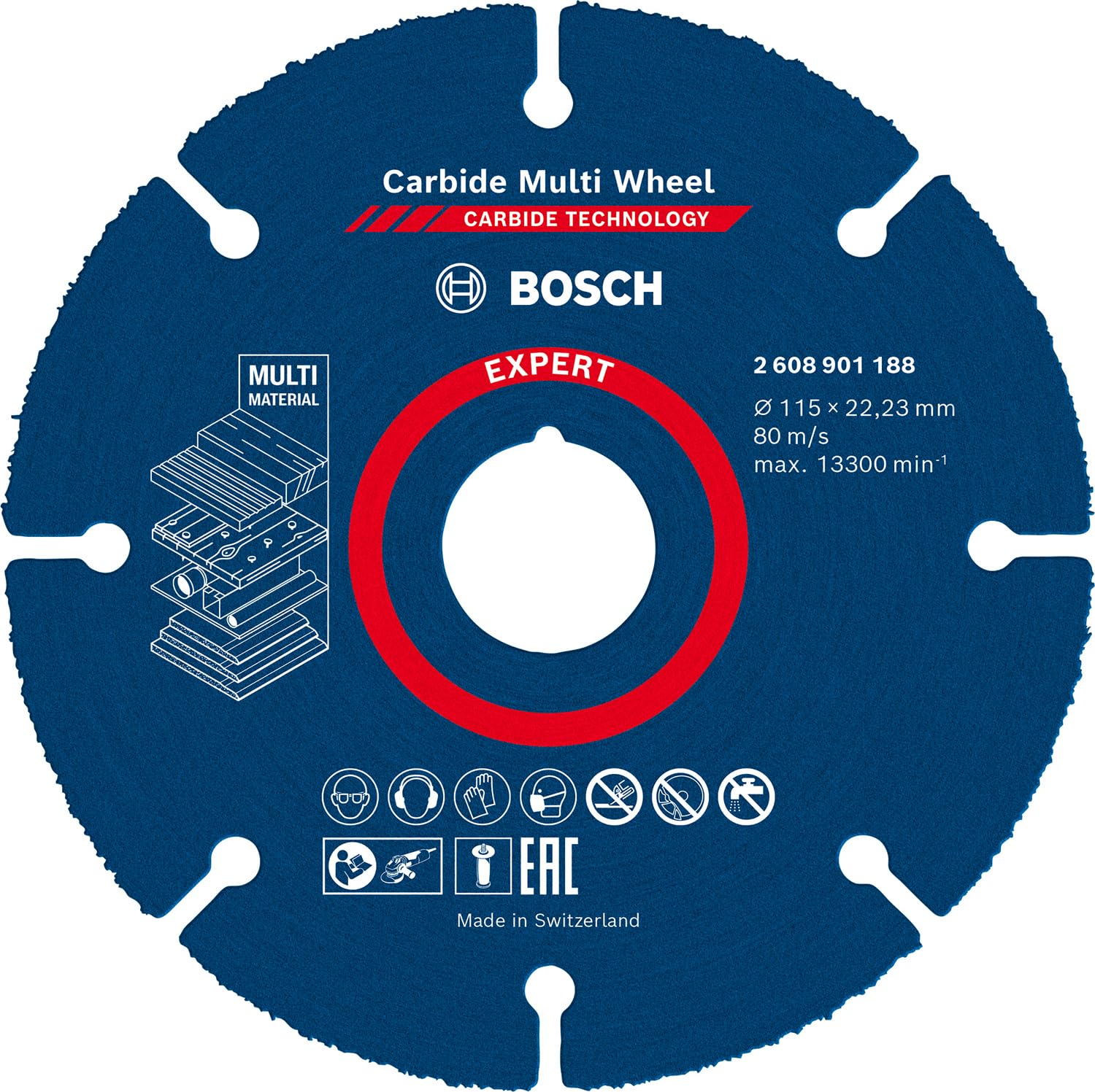 Bosch Expert Carbide Multi Wheel 125 mm disque tronçonner X-LOCK