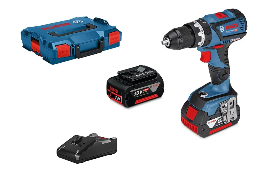 Bosch GSB 18V-60 C perceuse percussion 18V 2x5Ah L-BOXX