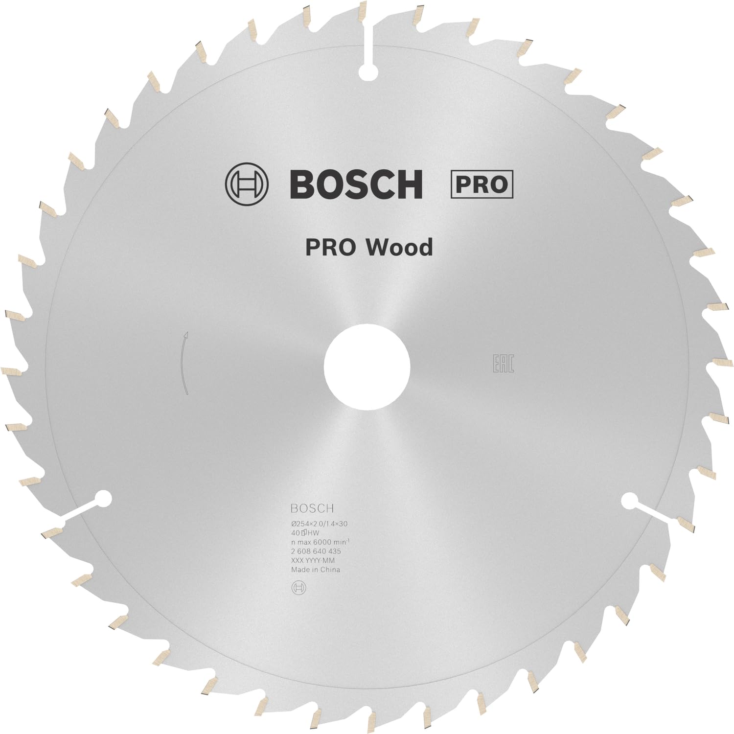 Bosch PRO Wood lame scie circulaire 254 mm bois carbure