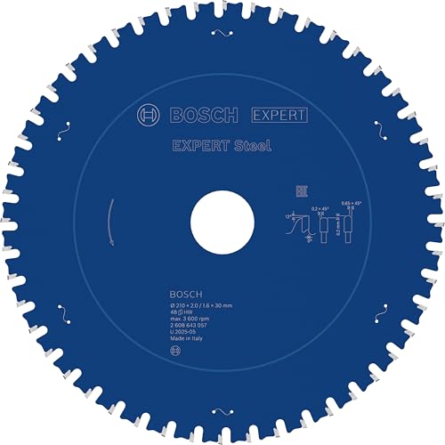 Bosch EXPERT Steel lame scie circulaire 210x30 mm 48 dents acier