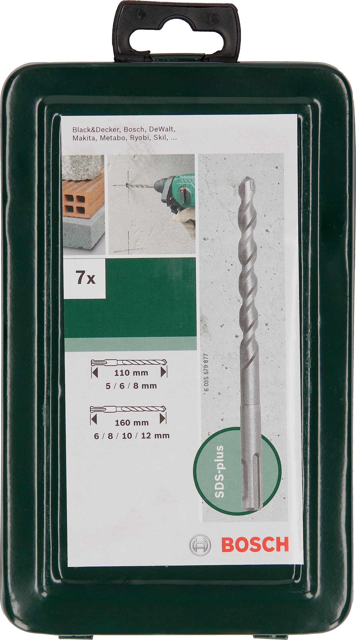 Bosch Forets kit SDS-Plus pierre béton 7 pces 5-12 mm