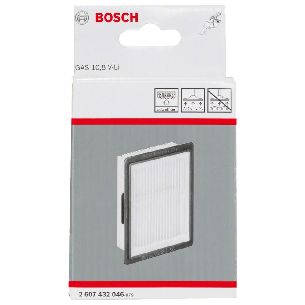 Bosch Gas 10,8V-LI filtre à plis aspirateur atelier