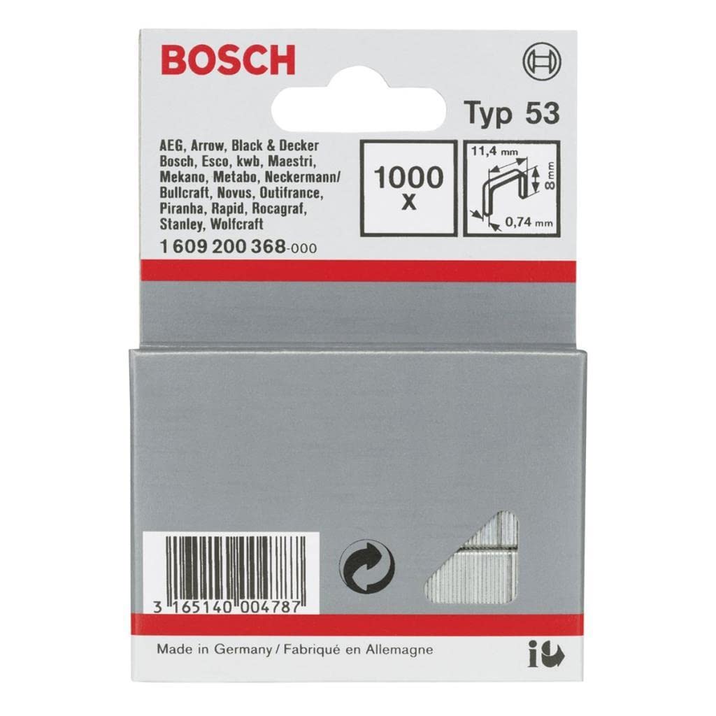 Bosch Agrafes fil fin 53/10 10 mm x1000 tissu