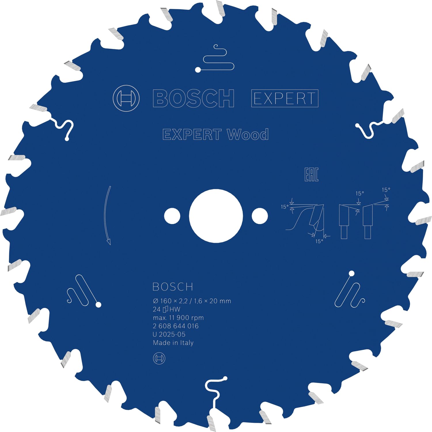 Bosch EXPERT Wood lame scie circulaire 160x20 mm T48 bois