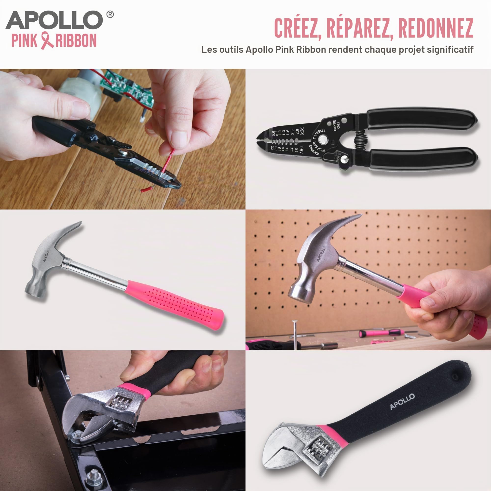 Hi-Spec Tool Kits boîte à outils 170 pièces rose maison