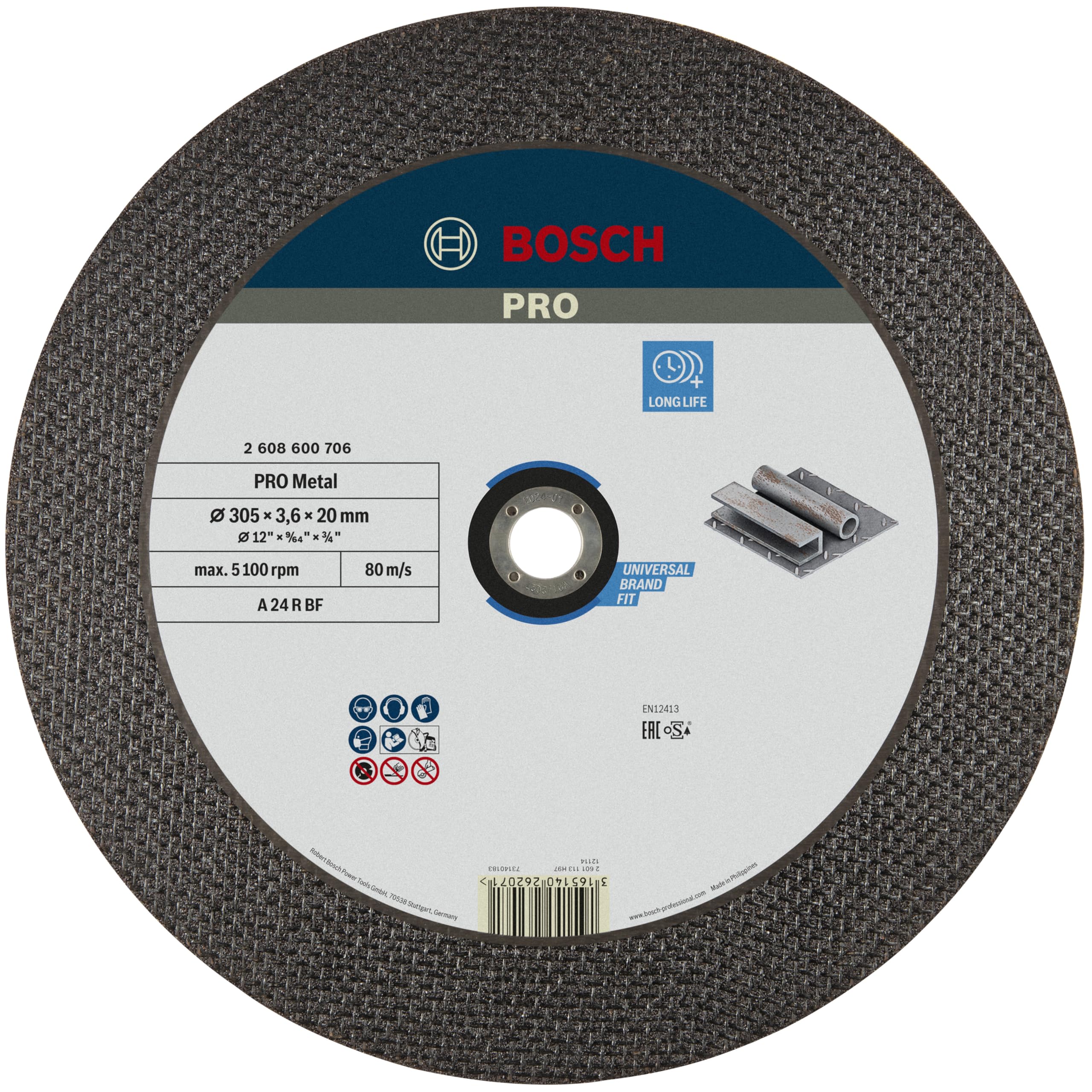 Bosch PRO Metal disque à tronçonner 305 mm 20 mm