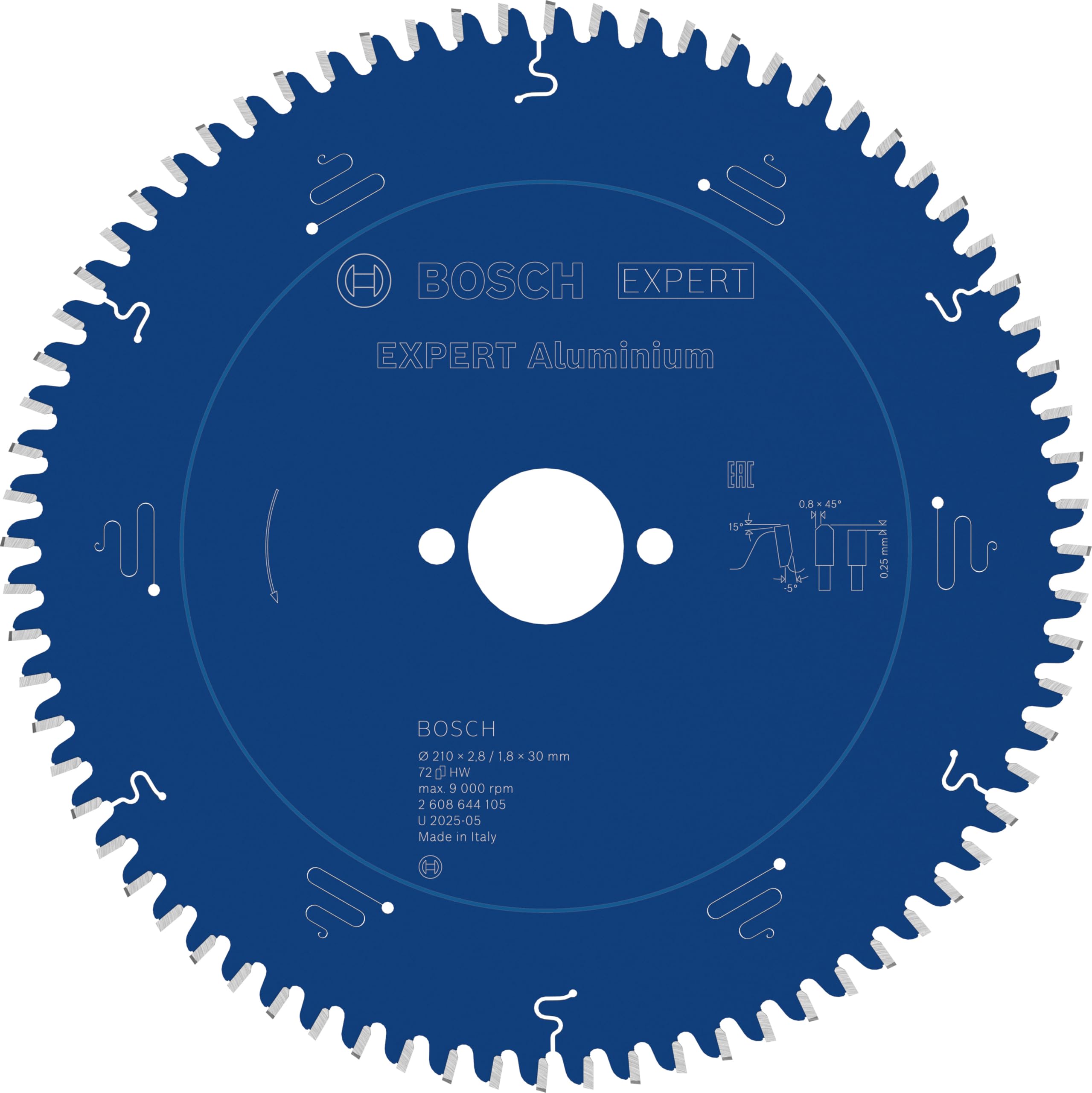 Bosch Expert Aluminium lame scie circulaire 210 mm 72 dents