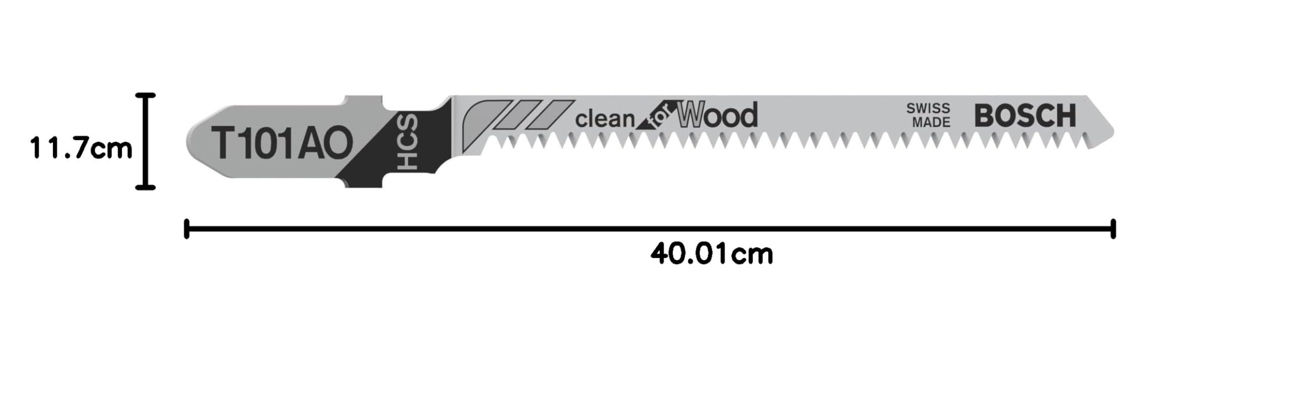 Bosch T 101 AO Lame scie sauteuse bois lot 3 coupe nette