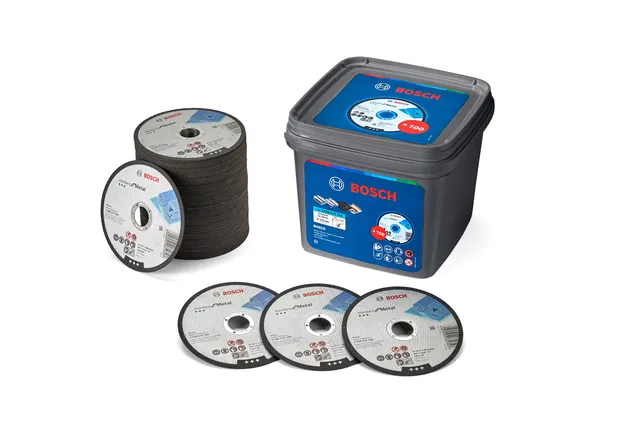 Bosch Lot 100 disques tronçonner 125 mm métal M14