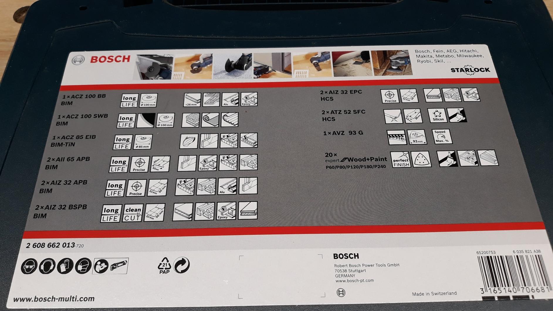 Bosch Accessoires multifonctions Starlock kit i-BOXX intérieur