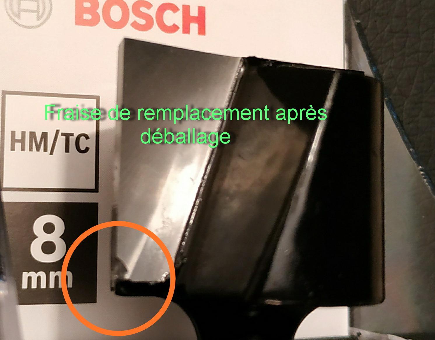 Bosch PRO fraise à rainurer droite Ø25 mm queue 8 mm bois
