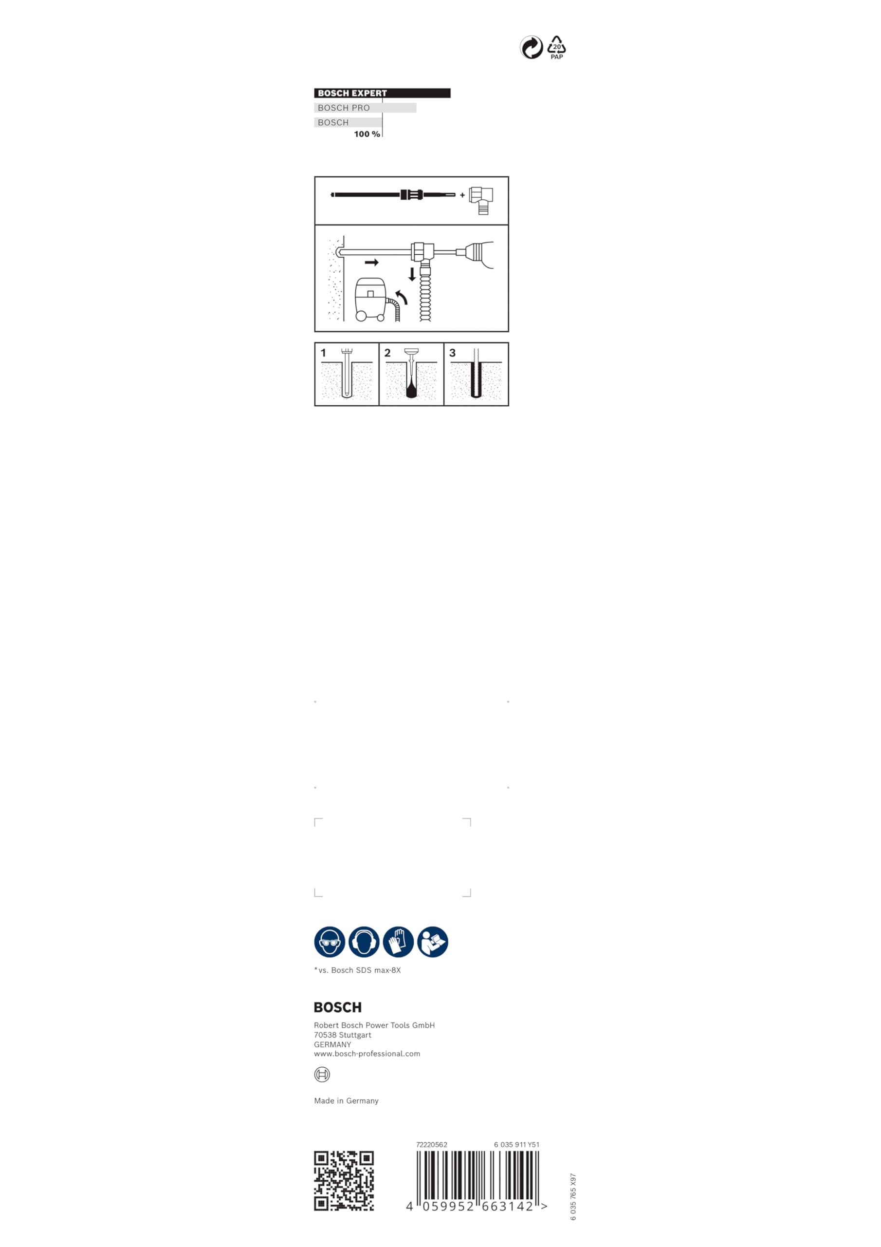 Bosch EXPERT SDS Clean foret béton 20x400x650 mm