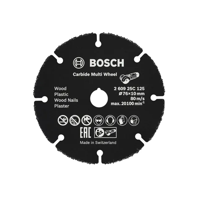 Bosch Carbide Multi Wheel disque 76x10 mm bois