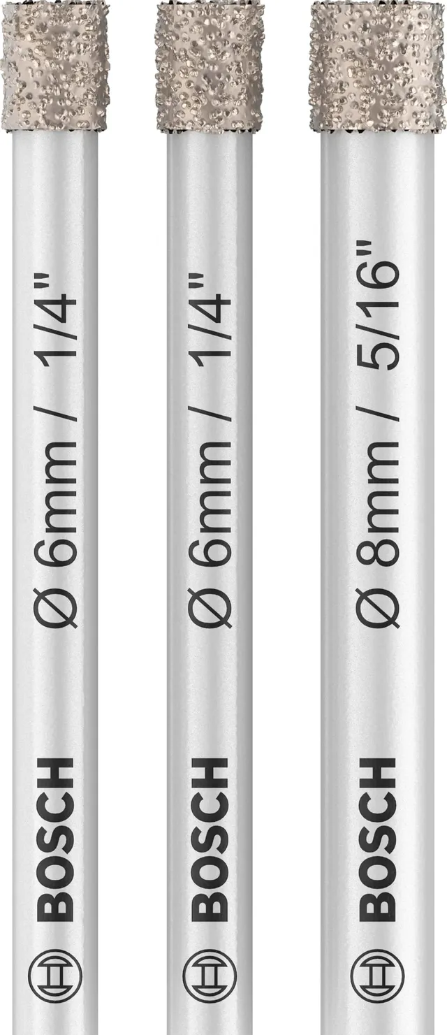 Bosch Expert Ceramic Dry forets diamant 6/6/8 mm x3