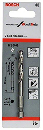 Bosch Foret de centrage HSS-Co 65 acier rapide 80 mm