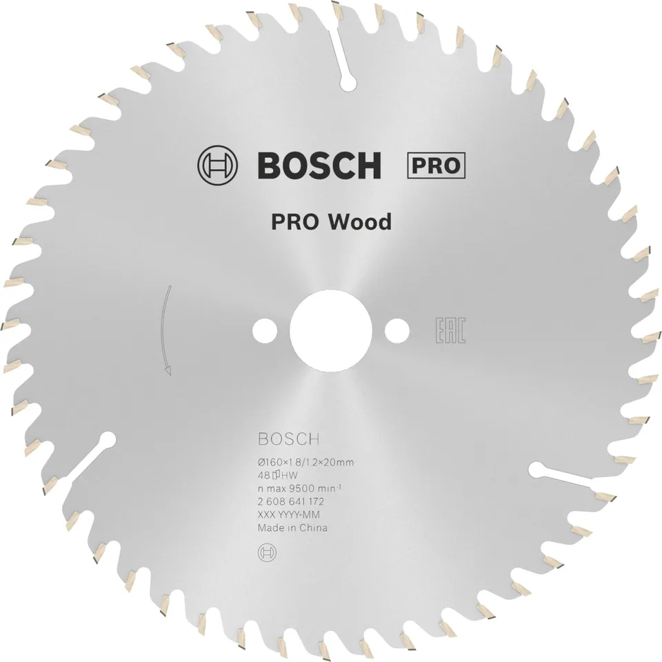 Bosch PRO Wood lame scie circulaire 160x20 mm 48 dents
