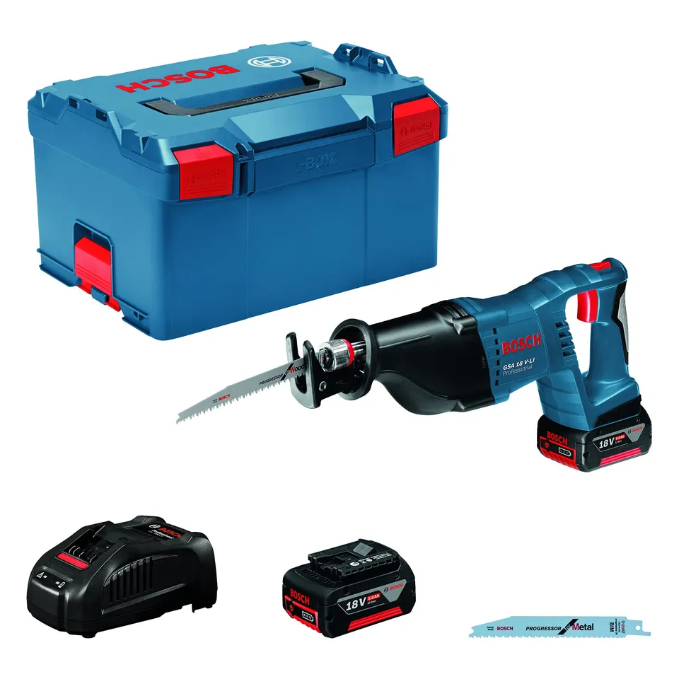 Bosch GSA 18 V-LI scie sabre 18V 2x5,0Ah L-Boxx