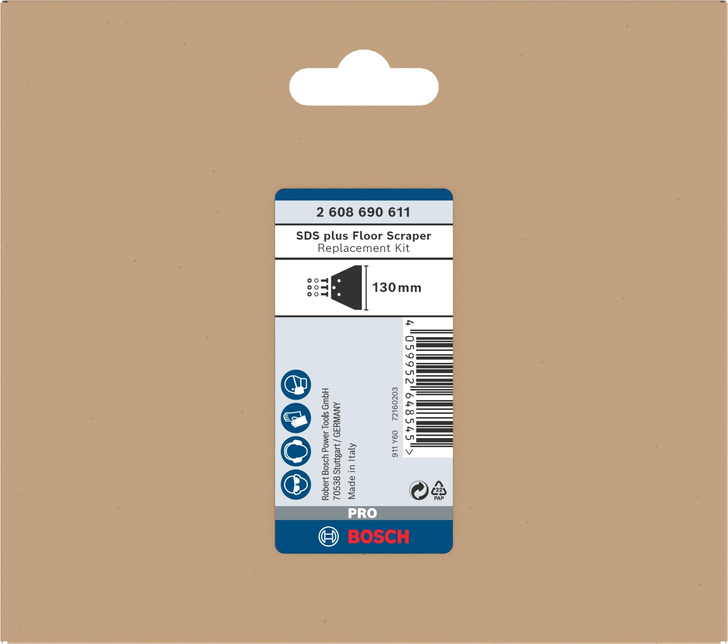 Bosch Pro kit rechange Floor Scraper SDS plus 130 mm