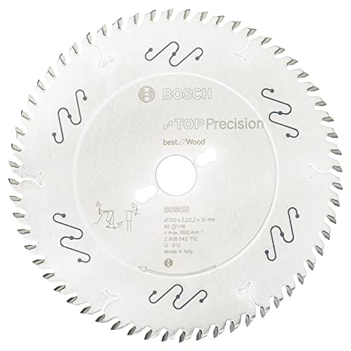 Bosch Top Precision Lame Scie Circulaire 250x30mm 60 Dents Bois