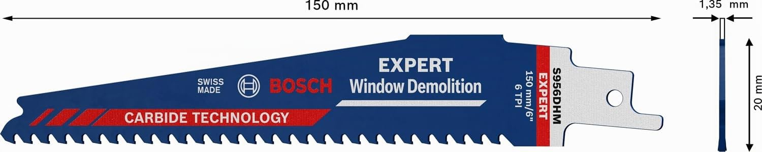 Bosch EXPERT Window Demolition lame sabre S956DHM
