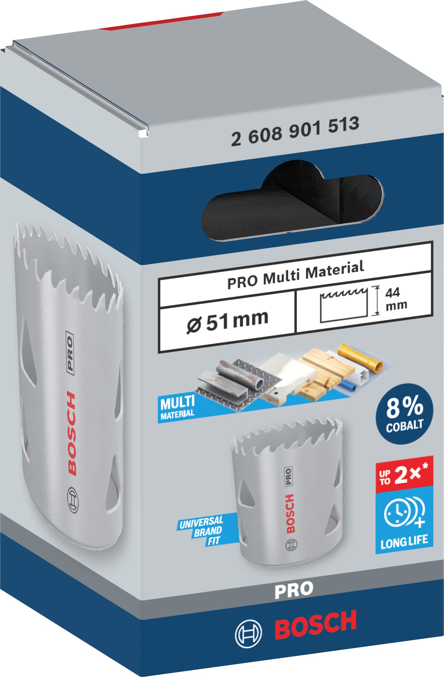 Bosch PRO Multi scie trépan 51 mm bois métal plâtre