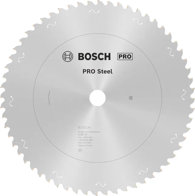 Bosch PRO Steel lame circulaire acier Ø305 mm 60 dents