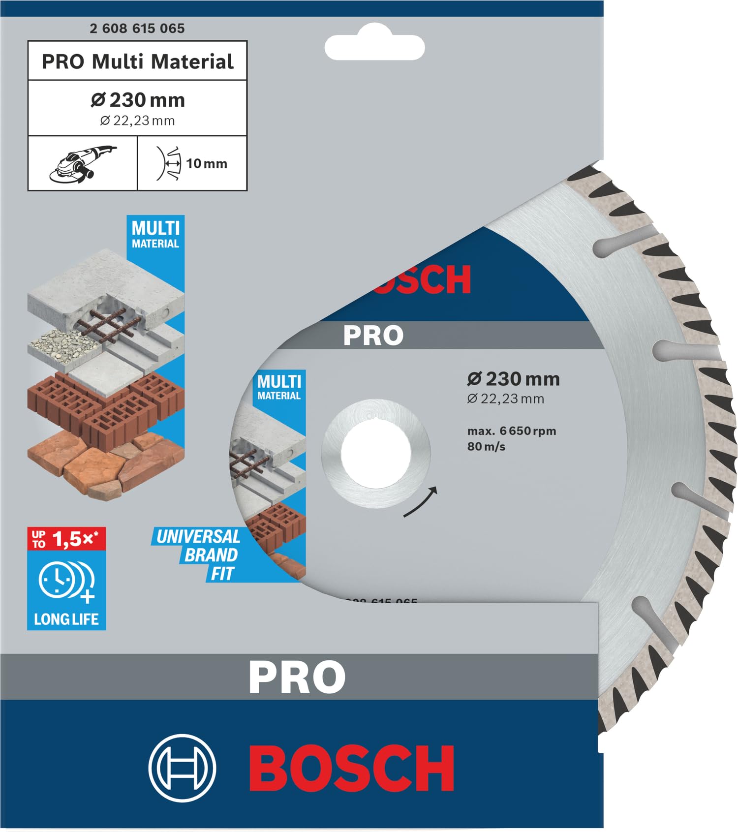Bosch PRO Multi Material disque diamant 230 mm béton