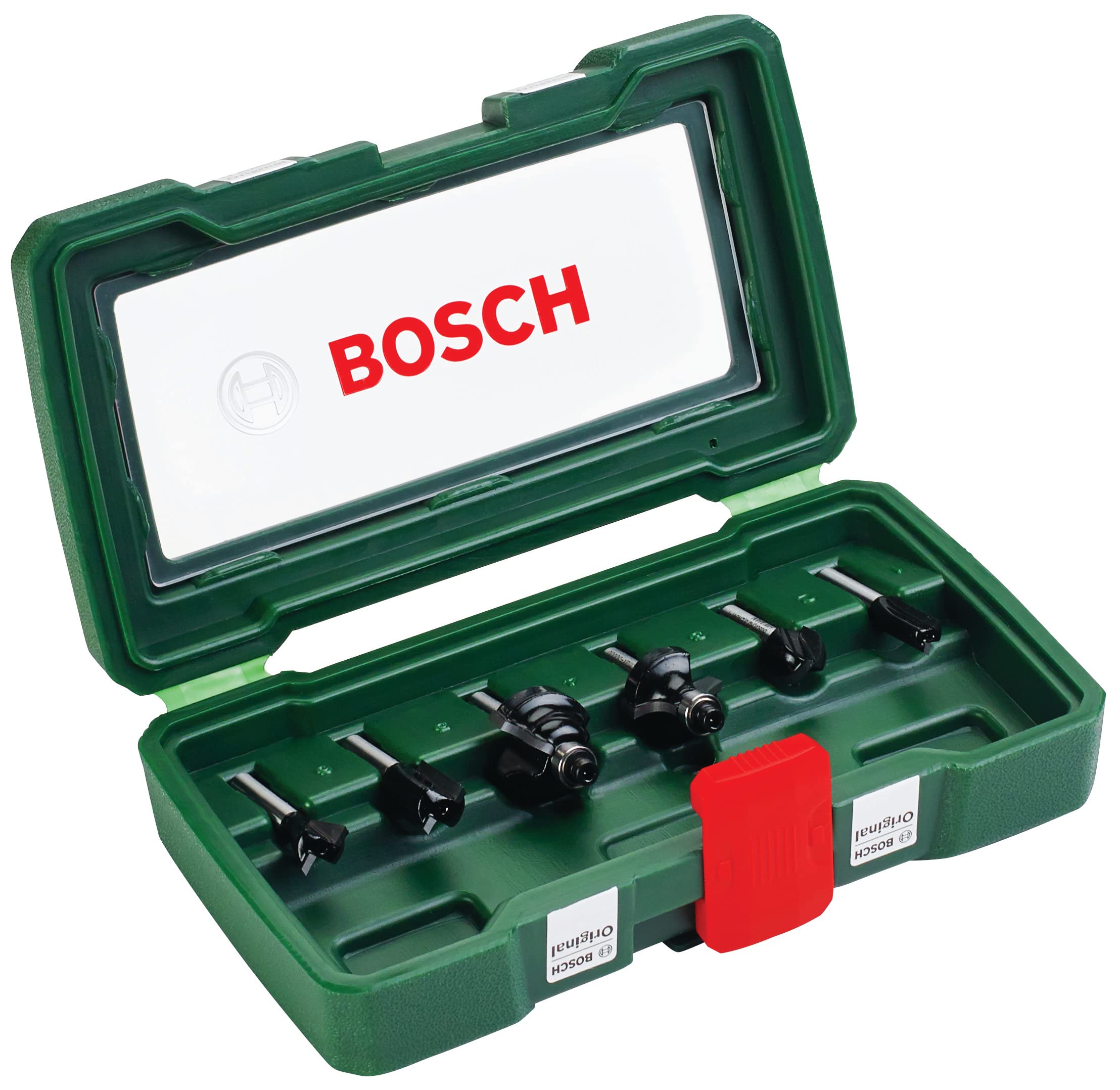 Bosch coffret 6 fraises carbure bois queue 6 mm défonceuse