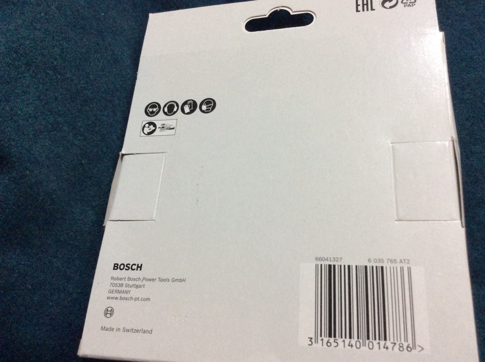 Bosch peau de mouton 130 mm bonnet polissage blanc