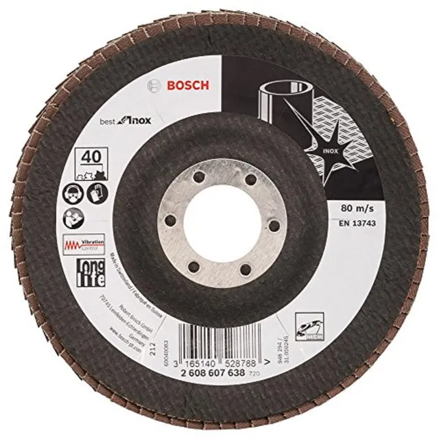 Bosch X581 Best for Inox disque à lamelles 125 mm grain 40