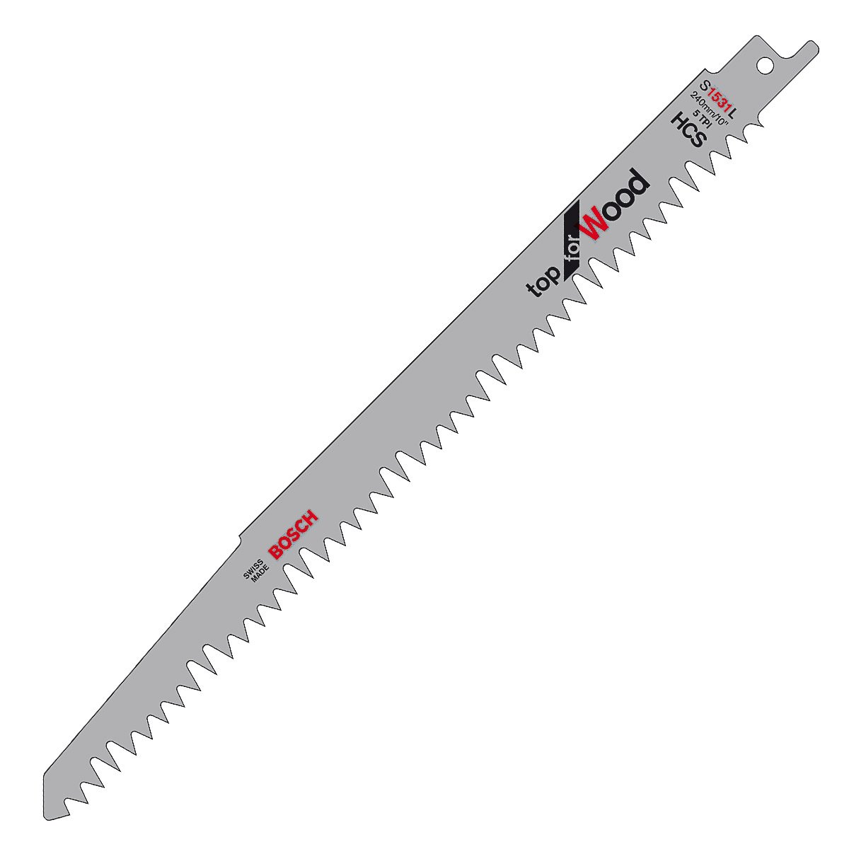 Bosch S 1531 L lames scie sabre bois 240 mm 5 pièces