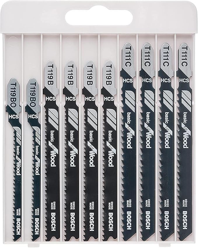 Bosch Kit 10 Lames Scie Sauteuse Bois T 119 / T 111 C