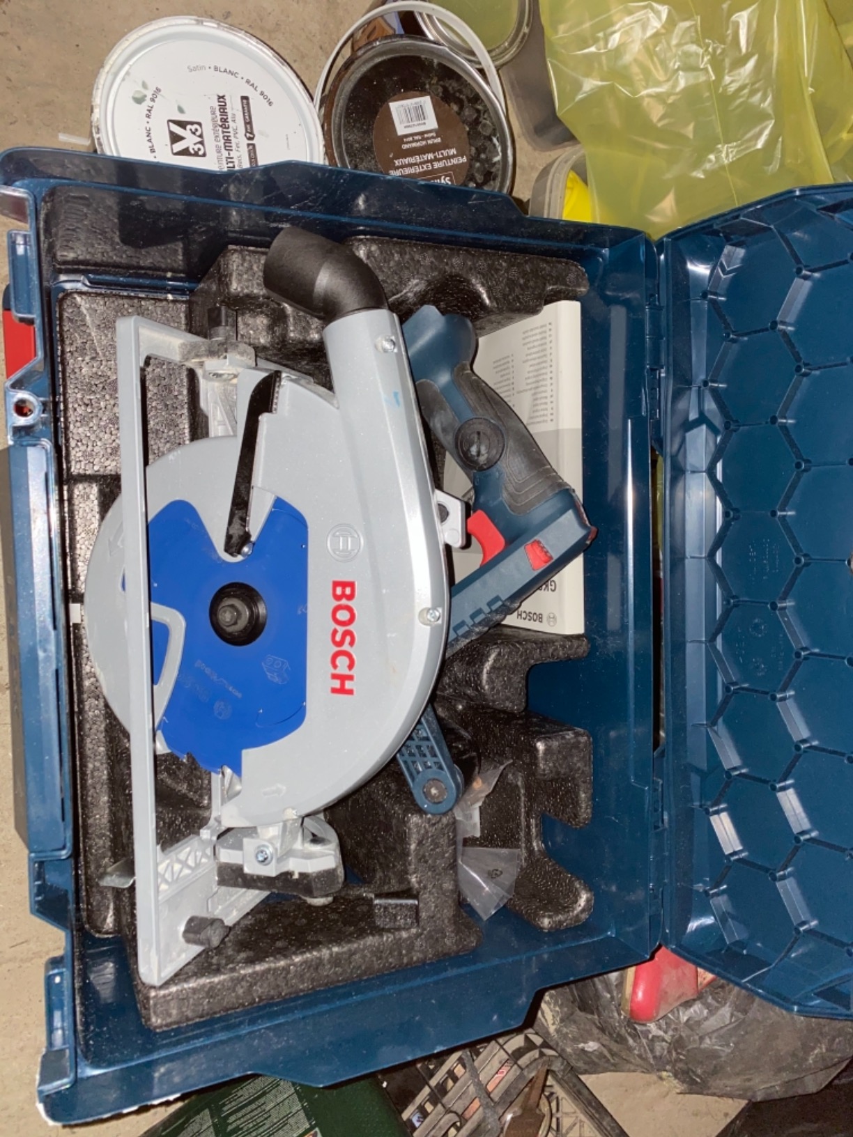 Bosch Scies scie circulaire GKS 18V-68 GC 18V rail L-BOXX