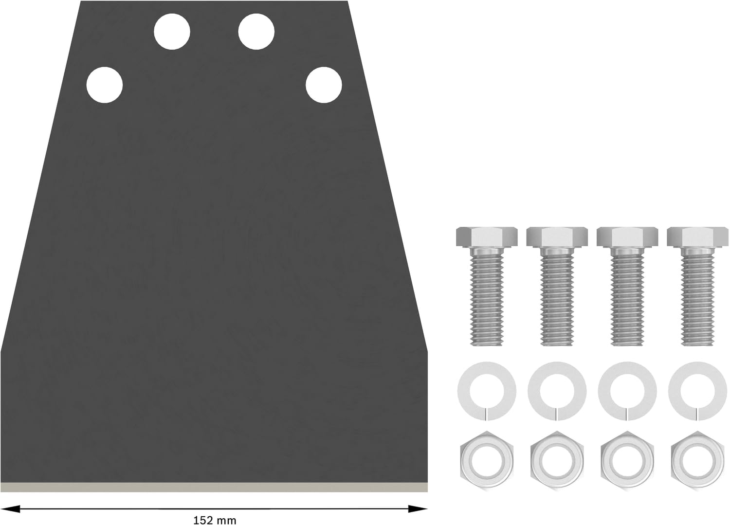 Bosch Pro SDS Max Floor Scraper kit rechange 152 mm