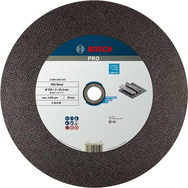 Bosch Disque tronçonner PRO Metal 355x2,8x25,4 mm acier