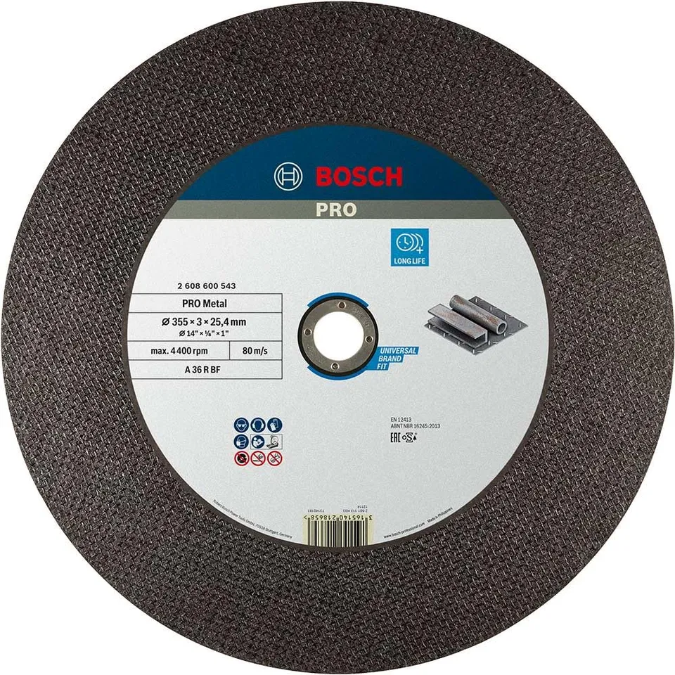Bosch Disque tronçonner PRO Metal 355x2,8x25,4 mm acier