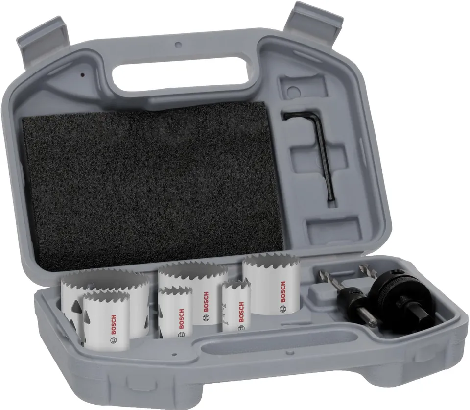 Bosch Multi Material Coffret scies trépans 9 pièces bois métal