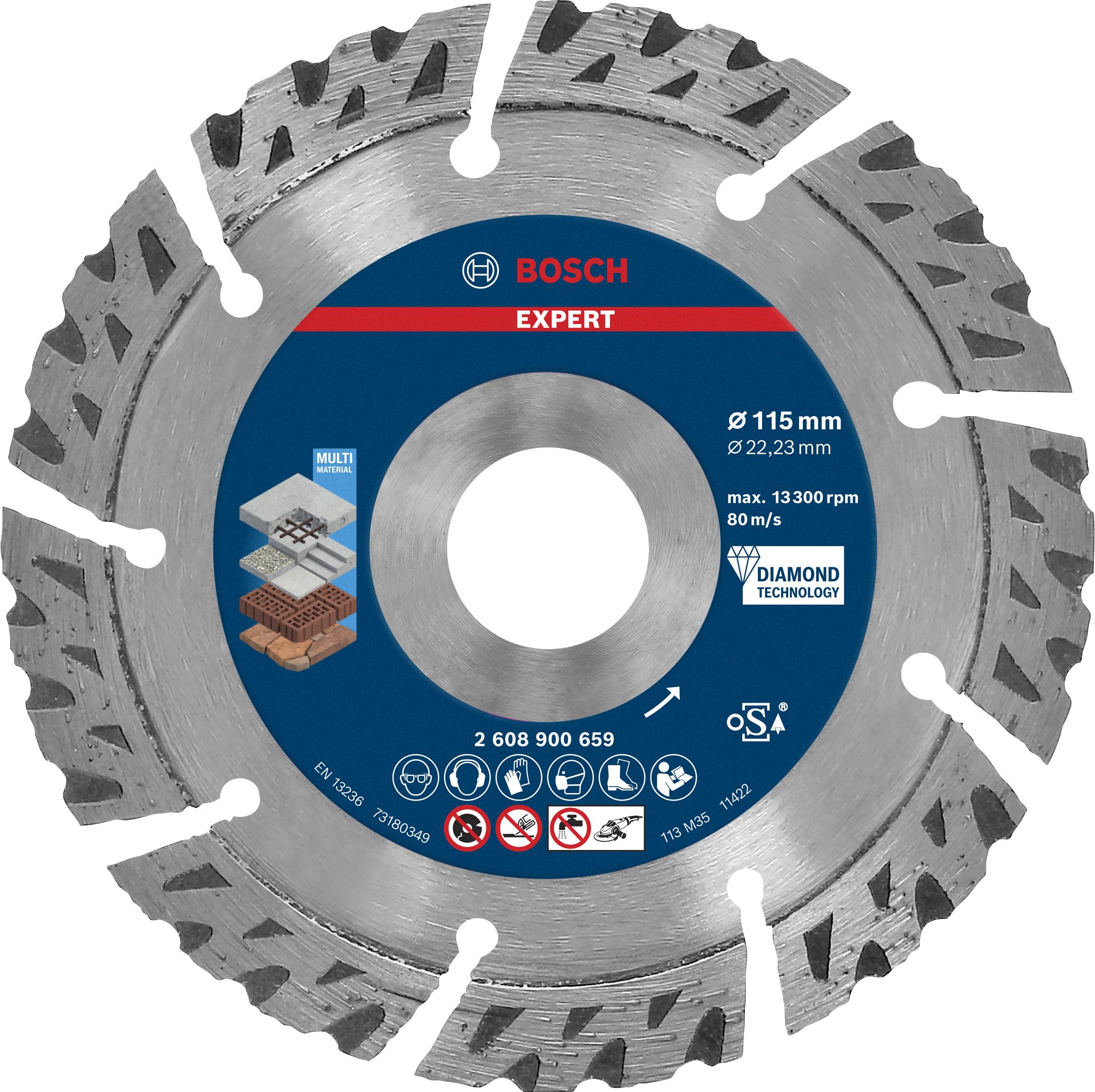 Bosch EXPERT Disque Diamant 125mm MultiMaterial X-Lock