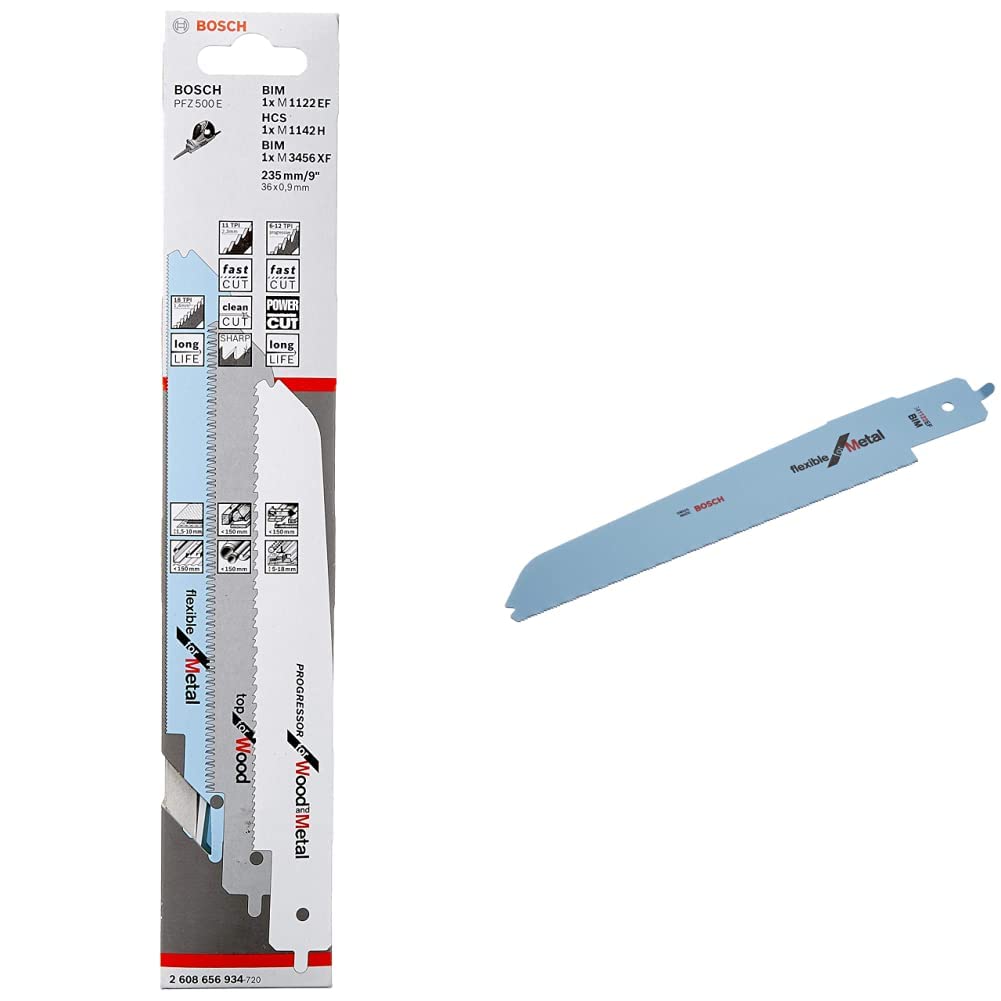 Bosch Lames scie sauteuse 3 pièces bois métal plastique