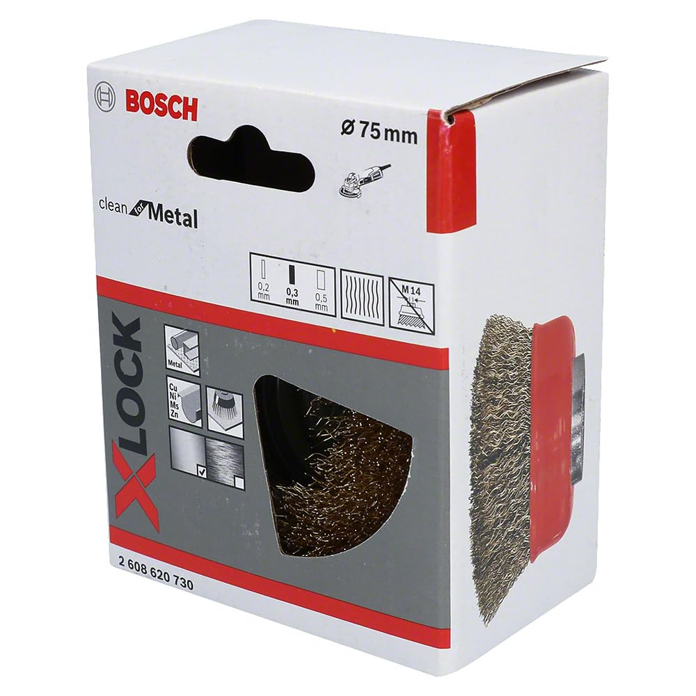 Bosch PRO Metal clean brosse boisseau X-Lock 75 mm acier
