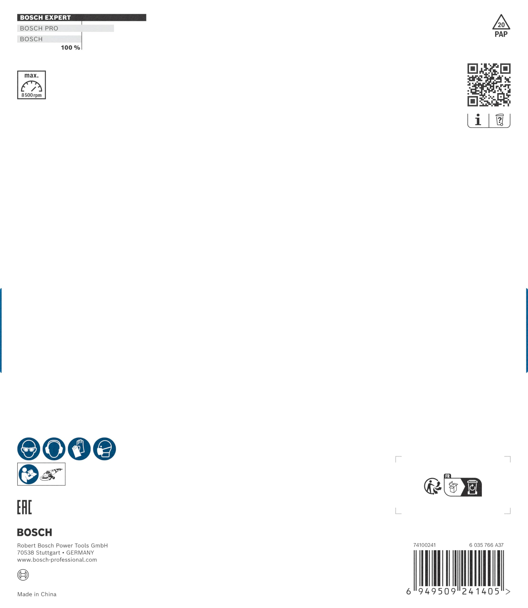 Bosch EXPERT meule assiette carbure 180 mm rugueuse