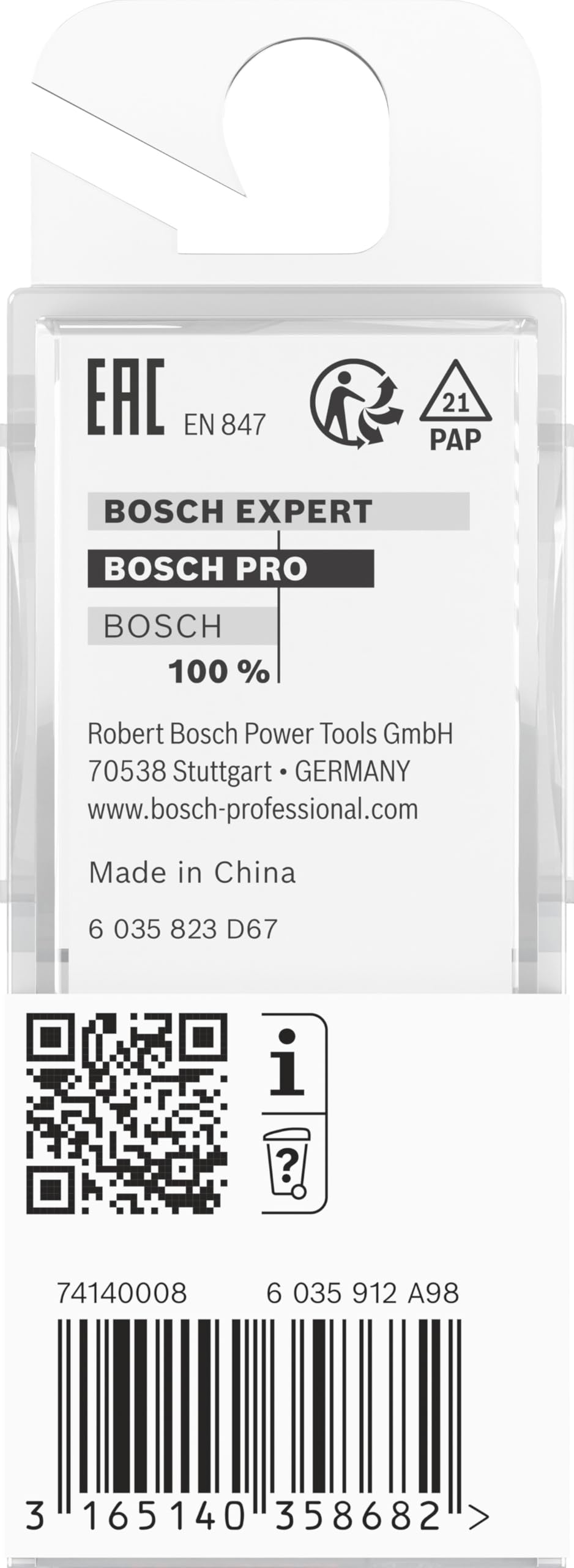 Bosch PRO Fraise Défonceuse Rainurer V 16 mm